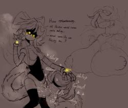 blowjob cyn_(murder_drones) huge_breast hyper_breasts large_penis murder_drones u_nkno3ngrounds v_(murder_drones)