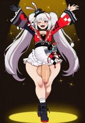 1futa 2d ai_generated animal_ears arms_up ass balls big_ass big_balls big_butt big_cock big_penis big_testicles black_footwear black_gloves black_sash boots braid butt choker cock facial_mark foreskin frills full_body futa_only futanari gigigens gloves grey_hair hat honkai:_star_rail honkai_(series) huge_balls huge_cock huge_penis huge_testicles large_ass large_balls large_butt large_cock large_penis large_testicles large_thighs long_hair long_sleeves looking_at_viewer massive_balls massive_testicles mini_hat mini_top_hat one_eye_closed open_mouth penis purple_eyes rabbit_ears sash single_glove small_breasts smile socks solo solo_futa sparxie_(honkai:_star_rail) spotlight standing teeth testicles thick_cock thick_penis thick_thighs thighs top_hat twintails uncensored upper_teeth_only vein veins veiny veiny_cock veiny_penis very_long_hair white_hair wide_hips
