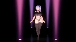 1girls 3d animated artist_request blacked female huge_breasts mp4 music tagme thick_thighs video walking