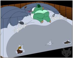 animal_crossing anthro areola arm_rolls ass back_rolls belly belly_squish big_belly big_breasts big_butt big_moobs blush border breasts clothed clothing dizzy_(animal_crossing) duo elephant elephantid fat_arms feet female green_body green_hair grey_body grey_markings grey_nipples hair hand_on_moob hi_res huge_belly huge_breasts huge_butt huge_thighs hyper hyper_belly hyper_butt inside jouigidragon male male/female mammal markings milk moobs morbidly_obese morbidly_obese_anthro morbidly_obese_female morbidly_obese_male nintendo nipples obese obese_anthro obese_female obese_male onomatopoeia opal_(animal_crossing) overweight overweight_anthro overweight_female overweight_male panties panties_only pink_nipples proboscidean proboscis_(anatomy) size_difference sound_effects squish tail text thick_thighs topless trunk_(anatomy) underwear underwear_only wall_(structure) watermark white_border white_markings