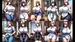 ai_generated erection_under_clothes futanari multiple_girls perchance_ai