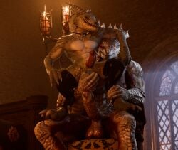 dragonborn (dnd) from baldur's gate by outofnecessity