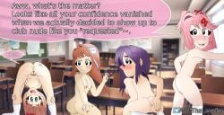 4girls andithelewdist anus ass breasts doki_doki_literature_club female monika_(doki_doki_literature_club) natsuki_(doki_doki_literature_club) nude pussy sayori_(doki_doki_literature_club) tagme yuri_(doki_doki_literature_club)