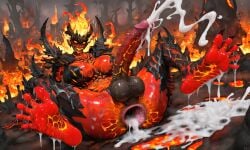 after_anal ai_generated cum_in_ass dota_2 feet futanari futasoles gaping_anus shadow_fiend