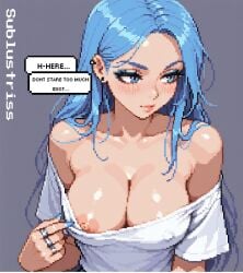 ai_generated blue_hair fingers long piercing
