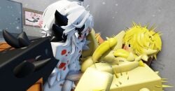 2boys 3d anal anal_sex balls bulge cunningbeing gay gay_sex goodpuffer koi lonelykoi male male_only ocean_terror penis roblox roblox_game robloxian self_upload tagme