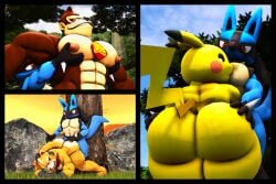 3d 4boys ape ass ass_against_crotch ass_grab blush collage commentary_request commission commissioner_upload donkey_kong donkey_kong_(series) dr.ivopingasnik fox fox_mccloud furry furry_only game_freak gay gay_domination gay_male jack-o_pose lucario male monkey nintendo no_visible_genitalia pec_grab pec_grasp pec_squeeze pecs pikachu pinned_by_butt pokemon pokemon_(species) star_fox super_smash_bros.