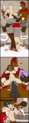 1boy 1girls 2013 anthro_on_human bondage comic cum_through cumflation eclipse_(gabe) equine_penis female_human gabrielle_(swegabe) hi_res horse horsecock human_female inflation legend_of_queen_opala male_anthro rape slave sparrow_(artist) vaginal_penetration