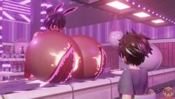 1boy 3d 4girls 4girls1boy background_music bagged_breast_milk bagged_milk bar boob_vore breast_deformation breast_digestion breast_gurgle breast_gurgling breast_inflation breast_noises breast_vore breasts breasts_bigger_than_head breasts_bigger_than_torso breasts_out bunny_ears bunny_girl bunnysuit female fondler grace_(fondler) lactating lactation lavi_(fondler) male milk_bottle music solar_(fondler) sound spilled_milk tagme taiyo_(fondler) unwilling_prey unwilling_vore video visskar_(fondler) vore