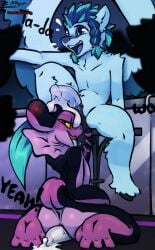 absurd_res animal_genitalia animal_penis anthro ass balls balls_lick bodily_fluids condom cum digital_media_(artwork) dragon duo english_text equid equine equine_genitalia equine_penis erection fellatio filled_condom fur genital_fluids genital_slit genitals glowing helium_(neogoldwing) hi_res holding_balls leaking_precum licking looking_back looking_pleasured male male/male male_penetrating mammal mythological_creature mythological_equine mythological_scalie mythology nami_(zipper_7z) neo_goldwing_(artist) nude open_mouth oral oral_penetration pegasus penetration penile penile_penetration penis precum public public_exposure public_nudity public_sex raised_tail saliva saliva_string scalie sex sexual_barrier_device smile sucking tail text tongue tongue_out wearing_condom wings zipper_7z