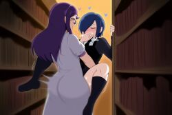 ai_generated kamishiro_rize kirishima_touka light-skinned_female light-skinned_futanari lovelyzen tokyo_ghoul
