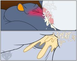 animal_crossing anthro areola big_breasts big_cheeks blush bodily_fluids border breastfeeding breasts closed_eyes colored_cum comic cum dizzy_(animal_crossing) double_chin duo elephant elephantid faceless_character female genital_fluids genitals grey_body hi_res huge_breasts humanoid_genitalia humanoid_penis jouigidragon looking_pleasured male male/female mammal milk morbidly_obese morbidly_obese_anthro morbidly_obese_male mostly_offscreen_character neck_rolls nintendo obese obese_anthro obese_male onomatopoeia opal_(animal_crossing) orgasm overweight overweight_anthro overweight_male penis pink_areola proboscidean sound_effects text unusual_bodily_fluids unusual_cum unusual_genital_fluids watermark white_border white_breasts yellow_cum