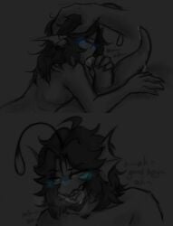2_penises 2boys 2monsters 3_eyes antenna_hair big_cock big_penis blue_blush blush blush_lines blushing_male cock cock_in_mouth cock_out digital digital_art digital_drawing digital_drawing_(artwork) digital_media digital_media_(artwork) diphallia diphallism drool drooling duo duo_focus duo_male ear_fins eyebrows_visible_through_hair eyes_visible_through_hair gay gay_oral gay_sex good_boy gray_background grayscale grey_background greyscale hand_on_hair hand_on_head lure_(anatomy) male male/male male_focus male_only medium_hair merfolk merman moaning moaning_in_pleasure monster monster_boy monster_cock monster_male monster_on_monster monster_penis mostly_greyscale multi_genitalia multi_penis naked non-human nonhuman nude one_color_background oral oral_sex penis penis_in_mouth precum prehensile_penis pressure_(roblox) roblox roblox_game rpg_zephir sebastian_solace selfcest sharp_teeth short_hair simple_background spot_color square_crossover touching_hair veiny_penis wet_penis yaoi ~
