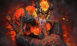 ai_generated blowjob cum cum_in_mouth dota_2 futanari futasoles shadow_fiend