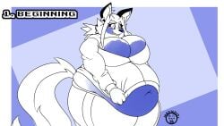 big_breasts blueberry_inflation breasts cleavage female furry huge_breasts inflation mad_n_evil tagme thick_thighs wide_hips