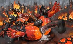 ai_generated anal autofellatio cum_in_ass cum_in_mouth dota_2 feet futanari futasoles shadow_fiend