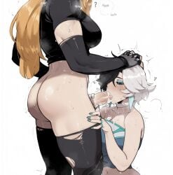 1futa 1girls 2d 2d_(artwork) 2girls after_fellatio big_ass big_breasts black_hair blonde_female blonde_futa blonde_hair blonde_hair_female blowjob blowjob_face boobs_out breasts cum cum_in_mouth cum_leaking cumming cumming_in_mouth cumshot cumshot_in_mouth fellatio female futa_on_female futanari hand_on_head intersex luna_snow luna_snow_(marvel_rivals) magik_(illyana_rasputin) magik_(marvel_rivals) marvel marvel_comics marvel_rivals masoq095 moaning muscle_girl muscle_tone muscles muscular muscular_arms muscular_female muscular_futa oral oral_sex passionate penis plump plump_ass plump_butt possessive round_ass round_butt seducing seduction seductive seductive_body seductive_female seductive_look seductive_pose sex sweat sweatdrop sweating sweaty sweaty_body tagme thick thick_ass thick_butt thick_hips thick_thighs tight_clothes tight_clothing toned toned_arms toned_back toned_body toned_female two_tone_hair video_game video_game_character video_games white_hair