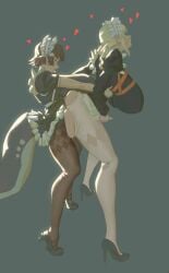 2futas alexandrina_sebastiane breasts ellen_joe futa_focus futa_on_futa futadom futanari heels huge_breasts intersex maid_uniform penis sex shark_tail size_difference suanhe10449 thiren zenless_zone_zero