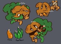 battle_for_dream_island bfb bfdi bfdia bite_marks blood bondage cum fourteen_(bfb) green_body green_penis green_skin jacknjellify no_balls object_show object_show_community object_shows orange_body orange_pawpads orange_penis orange_skin osc pawpads paws precum precum_drip sharp_teeth ten_(bfb) tied tied_arms tied_hands tied_up x_finds_out_his_value xfohv