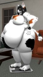 bbw big_breasts breasts cleavage female furry huge_breasts nipples overweight queenofthekabuto thick_thighs wide_hips