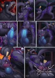 69_position abstract_background absurd_res ahe_gao anal anal_orgasm animal_genitalia animal_penis anthro anus ass ass_up balls bent_over big_balls big_butt big_penis blarf blue_eyes blush bodily_fluids butt_grab canid canine canine_genitalia canine_penis canis cheek_bulge claws close-up closed_eyes collar comic crouching cum cum_in_mouth cum_inside cumshot domestic_dog dominant dominant_male dragging_another drooling dualitywolfie_(character) duo ejaculation evergreen_tree excessive_cum excessive_genital_fluids eye_roll falling fangs fellatio fluffy fluffy_tail forced forced_oral forest french_kissing gaping gaping_anus genital_fluids genitals grey_body hair hairy hand_on_butt hands-free hi_res holding_butt holding_each_other holding_penis huge_balls huge_cock humanoid jumping kissing knot knotting leaking_cum licking licking_lips licking_own_lips light looking_back looking_pleasured lying lying_on_ground male male/male mammal markings mocha_(kingmocha) moon moonlight muscular mythological_canine mythological_creature mythology navel night on_back on_ground on_top_of open_mouth oral oral_knotting oral_penetration orgasm pawpads paws penetration penile penis pine_tree plant precum presenting presenting_hindquarters purple_eyes purple_hair purple_spots raised_tail rimming saliva scared sex shaking sharp_teeth shocked size_difference snarling spots spotted_body squish striped_body stripes stroking_penis surprise sweat tagme tail tears teeth thick_penis tongue tongue_out tree trembling vein veiny_penis werecanid werecanine werecreature werewolf white_hair wolf