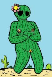 anthro cactus desert dunwichdaddy female flora_fauna nipples nude original_character plant plant_girl pussy tagme