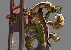 argonian closed_eyes cum cum_while_penetrated duo equine forced forced_yaoi horse imminent_death male mammal penetration rape scalie sulferdragon tagme the_elder_scrolls tongue tongue_out video_games yaoi