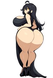 ai_generated black_hair bottom_heavy dat_ass female huge_ass huge_breasts mullon novelai original original_character sorceress sorceress_sophia wide_hips yellow_eyes