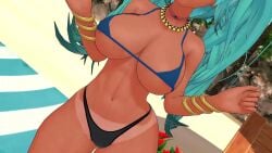 1girls 3d 3d_animation animated ass big_ass big_breasts big_thighs bikini brazil brazilian brazilian_female brazilian_miku breasts cyan_eyes cyan_hair dancing female female_focus female_only hatsune_miku huge_ass huge_thighs koikatsu latin_american_hatsune_miku_(meme) long_hair longer_than_one_minute looking_at_viewer music peace_sign sound tagme tan tan_body thick_hips thick_thighs thighs thong twintails v_sign video vocaloid