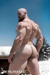 ai_generated aimuscles ass_focus ass_up ass_view bald bald_man bara beard big_ass big_butt bubble_ass bubble_butt completely_naked_male completely_nude completely_nude_male facial_hair god_of_war kratos large_ass large_butt looking_at_viewer looking_back_at_viewer male_focus male_only muscular muscular_arms muscular_ass muscular_back muscular_legs muscular_male naked naked_male nature nature_background nude nude_male nudity outdoor_nudity outdoors provocative public_exposure public_indecency public_nudity round_ass round_butt seductive seductive_pose slutty_pose snow snowy_background solo_focus solo_male temptation tempting thick_ass thick_thighs