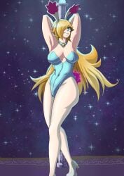 blonde_hair blue_eyes bunnysuit princess_rosalina tagme