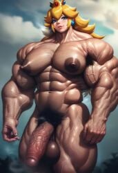 1boy 1male abs ai_generated ambush_(trap) arm_hair arm_veins armpit_hair bara bara_tiddies bara_tits barechested blonde_hair blue_eyes boy breasts chest_hair civitai cloud clouds completely_nude crown earrings feet_out_of_frame flaccid foreskin gay genderswap_(ftm) hairy hairy_armpits hairy_arms hairy_balls hairy_chest hairy_legs large_pectorals leg_hair lips long_hair looking_at_viewer male male_only male_tits man_boobs man_nipples manly mario_(series) mario_bros navel navel_hair nintendo nipples nude obliques outdoors outside pectorals penis princess_peach pubic pubic_hair pubic_hair_peek rule_63 sewoh26 shirtless shirtless_male smile solo solo_focus stomach tagme testicles thick_thighs thighs uncensored veins veiny_penis