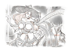 ambiguous_gender big_breasts blush bound breasts caracol censored cephalopod dragon's_crown female female_human feral hair hat human long_hair magic_user mammal marine nipples nude octopodiform octopus octopus_tentacle open_mouth penetration restrained sorceress_(dragon's_crown) tentacle tentacle_in_pussy tentacle_on_female vagina vaginal_penetration zoophilia