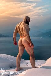 ai_generated aimuscles ass_focus ass_up ass_view bald bald_man bara beard big_ass big_butt bubble_ass bubble_butt completely_naked_male completely_nude completely_nude_male facial_hair god_of_war kratos large_ass large_butt looking_at_viewer looking_back_at_viewer male_focus male_only muscular muscular_arms muscular_ass muscular_back muscular_legs muscular_male naked naked_male nature nature_background nude nude_male nudity outdoor_nudity outdoors provocative public_exposure public_indecency public_nudity round_ass round_butt seductive seductive_pose slutty_pose snow snowy_background solo_focus solo_male temptation tempting thick_ass thick_thighs