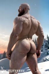 ai_generated aimuscles ass_focus ass_up ass_view bald bald_man bara beard big_ass big_butt bubble_ass bubble_butt completely_naked_male completely_nude completely_nude_male facial_hair god_of_war kratos large_ass large_butt looking_at_viewer looking_back_at_viewer male_focus male_only muscular muscular_arms muscular_ass muscular_back muscular_legs muscular_male naked naked_male nature nature_background nude nude_male nudity outdoor_nudity outdoors provocative public_exposure public_indecency public_nudity round_ass round_butt seductive seductive_pose slutty_pose snow snowy_background solo_focus solo_male temptation tempting thick_ass thick_thighs