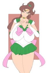 1girls big_boobs big_breasts big_tits bishoujo_senshi_sailor_moon boobs breasts breasts_bigger_than_head brown_hair clothing female jpeg large_breasts magical_girl makoto_kino only_female skirt smile smoxul student tits