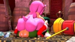 3d 3d_animation amy_rose anal anal_sex animated anthro anus balls big_breasts duo erection futa_on_male futanari hedgehog intersex male nude penis scourge_the_hedgehog sex silvertilver sound tagme video