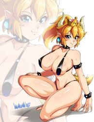 1girls bowsette danmakuman female mario_(series) nintendo solo solo_female super_mario_bros. tagme
