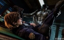 1boy 1monster 3d 3d_(artwork) anal anal_sex ass ass_job big_pecs big_penis bigger_dom bigger_male bigger_penetrating_smaller breasts buttjob capcom clothed_male_nude_male clothed_sex erect_penis erect_while_penetrated erection female gay gay_sex gray_skinned_male grey_skin high_resolution highres huge_cock imminent_anal imminent_penetration imminent_rape imminent_sex legs_held_open legs_open legs_up leon_scott_kennedy light-skinned_female light_skin male male/male male_breasts male_penetrated male_penetrating male_penetrating_male maledom malesub man_boobs massive_penis monster monster_cock monster_on_human monster_on_male monsterfucker mr_x open_mouth partially_clothed pecs pectorals penis penis_in_ass penis_out penis_rubbing_ass penis_size_difference police police_uniform policeman precum precum_drip rape raped raped_by_monster resident_evil resident_evil_2 resident_evil_2_remake ripped_clothing ripped_pants rubbing rubbing_ass rubbing_penis size_difference surprised surprised_expression tyrant video_game_character video_games xerbio