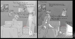 2025 absurd_res alarm_clock anthro anthro_penetrated artist_name bald baryonyx bed bedroom black_and_white black_border bodily_fluids border cavemanon_studios clock clothing comic condom dialogue dinosaur doggy_style duo english_text eyewear female female_on_human female_penetrated filled_condom footwear from_behind_position furniture hi_res human human_on_anthro human_penetrating human_penetrating_anthro human_penetrating_female i_wani_hug_that_gator inco_(iwhtg) inside interspecies jacket lamp male male/female male_on_anthro male_penetrating male_penetrating_anthro male_penetrating_female mammal monochrome nude nude_anthro nude_female nude_human nude_male olivia_halford penetration prehistoric_species profanity ratherdevious reptile scalie scratches sex sexual_barrier_device shoes sitting slippers smile snout spinosaurid sunglasses sweat sweatdrop tail_around_neck tail_around_partner tears tears_of_pleasure text theropod topwear vaginal_penetration vaginal_penetration watermark