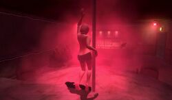 3d big_breasts breasts collar hitman hitman_contact_(2004) hooker io-interactive large_breasts official_art pink_clothing pink_hair pole_dancer pole_dancing prostitution screenshot see-through see-through_top strip_club stripper video_games white_skin whore