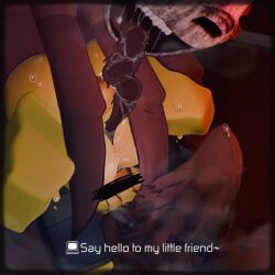 1boy 1girls 3d ass carbdorb censored_eyes drooling english_text expendable_(pressure) female good_people_(pressure) huge_ass huge_cock huge_thighs licking_pussy long_tongue male penis pressure_(roblox) pussy roblox roblox_game robloxian size_difference steam sweating text tounge_out upside-down yellow_skin