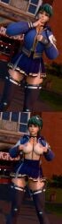 exhibitionist horny_female kiriko_(overwatch) nishikt overwatch