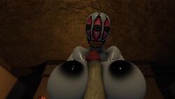 3_eyes pale_skin roblox_game roblox_horror_games tagme the_mimic titjob_pov video