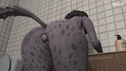3d anal anal_plug anal_sex animated anthro butt_focus buttplug female furry hyena leaking leaking_pussy masturbation plug plug_(sex_toy) pussy pussy_juice pussy_juice_drip rear_view rixal34 solo spotted_body spotted_fur spotted_hyena vibrator vibrator_in_ass