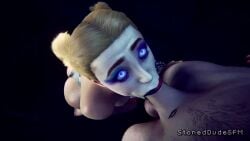 animated big_penis dc dc_comics deepthroat fellatio harley_quinn harley_quinn_(arkham) harley_quinn_(suicide_squad_game) sound stoneddude suicide_squad:_kill_the_justice_league tagme video