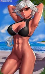 athletic_female basquash! fluffydus haruka_gracia muscular_female tagme