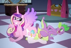 2015 alicorn anal anal_sex anthro anus areola ass balls big_breasts breasts cheating_fiance dildo double_dildo dragon equine erect_nipples erection female friendship_is_magic furry furry_only horn male mammal my_little_pony netorare nipples ntr pegging penetration penis princess_cadance_(mlp) sex sex_toy smile smooth_skin spike_(mlp) wicked-at-heart wings