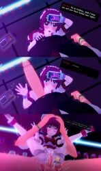 1boy 1boy1girl 1girls 3d 3koma angry big_penis blush bulge cock_shock dialogue dorothy_haze drool drooling erection eyes_rolling_back female full_nelson full_nelson_vaginal gillian_(va-11_hall-a) hand_on_bulge instant_loss koikatsu large_penis light-skinned_male light_skin male motion_blur motion_lines pale-skinned_female pale_skin penetration phone phone_screen pov red_hair rough_sex scared scared_expression shaking shocked shocked_expression short_hair smile spiritofrei sweat tease teasing text tongue tongue_out v_sign va-11_hall-a vaginal_penetration vaginal_sex wide_eyed