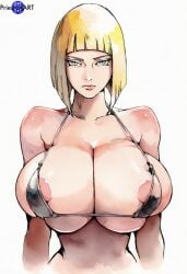 1girls ai_generated areola_slip big_breasts bikini breasts busty cleavage color female female_only huge_breasts large_ass naruto naruto_(series) naruto_shippuden priestofart samui short_hair simple_background solo solo_female tagme tagme_(artist) tagme_(character) upper_body watercolour_(artwork) watermark white_background